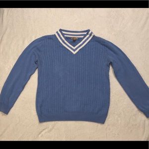 Blue Cable Knit Sweater